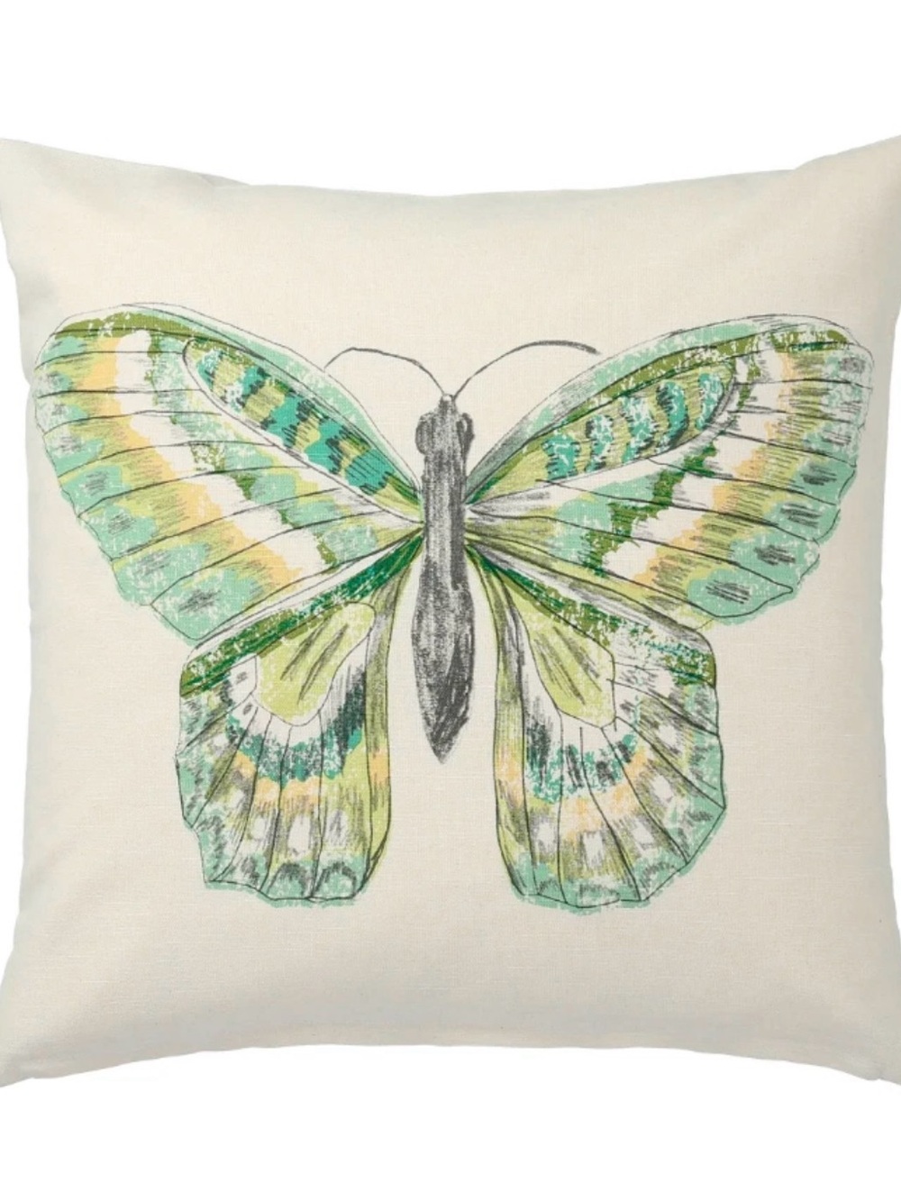 (2) IKEA PILLOW COVERS 20x20”
1 Butterfly Design 1 Solid Green